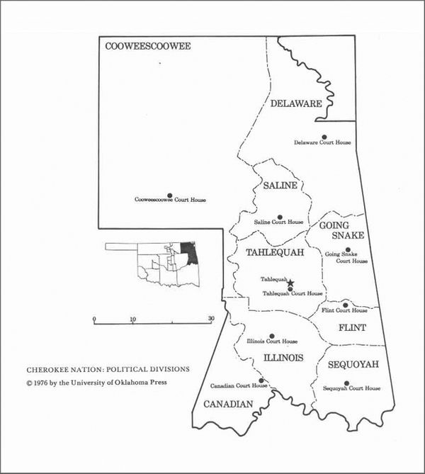 Cherokee District Courthouse Map